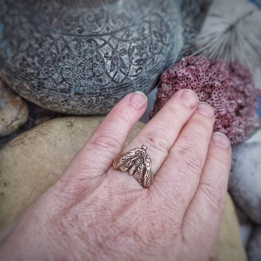 Moth Wisdom Ring for Clarity Elizabeth Shewan Artist Spirituality