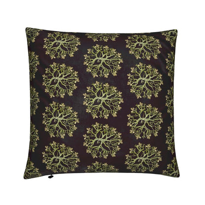 Tree of life on the back of horse cushion by designer artist elizabeth shewans boutique