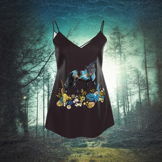 Horse Messenger Mini Slip Dress
