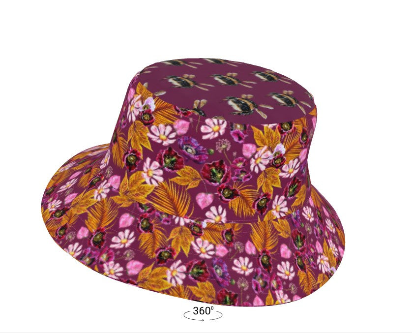 Bumble Bee Pinks and Golds Natty Hat