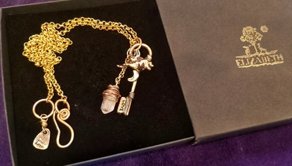 Cosmic Moon Connection Herkimer Diamond Portal Key