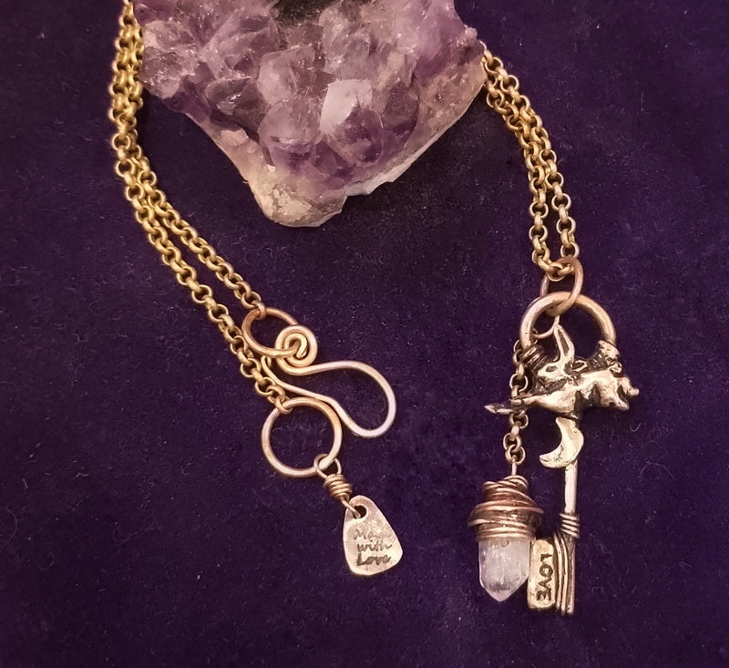 Cosmic Moon Connection Herkimer Diamond Portal Key