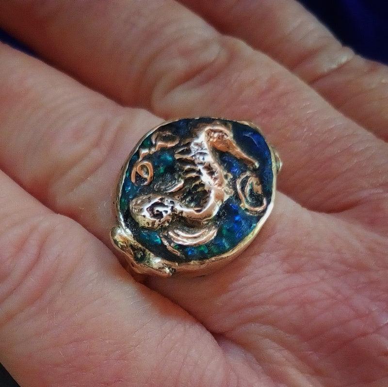 Dragon Seahorse Ring
