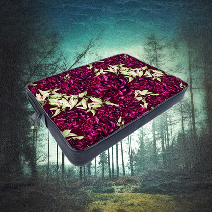 Dragonfly Peony Laptop Bags