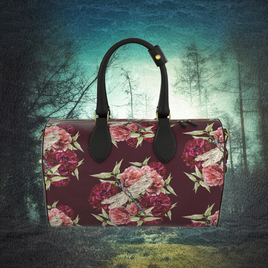 Dragonfly Peony Duffle Bag - Limited Edition