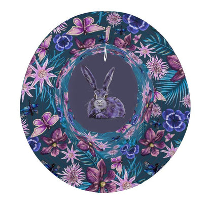 Dreamy Hare Natty Hat Festival Designer Hat Party Sun Hat Denim Cotton Elizabeth Shewan Dorset Artist