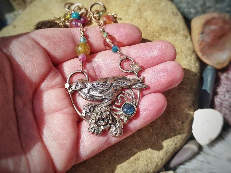 Wisdom of the Crow Necklace - Elizabeth's Boutique