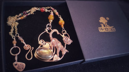 The Owl and the Pussycat Labradorite Necklace