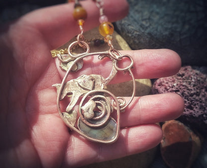 The Owl and the Pussycat Labradorite Necklace