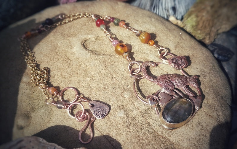 The Owl and the Pussycat Labradorite Necklace