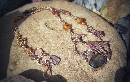 The Owl and the Pussycat Labradorite Necklace