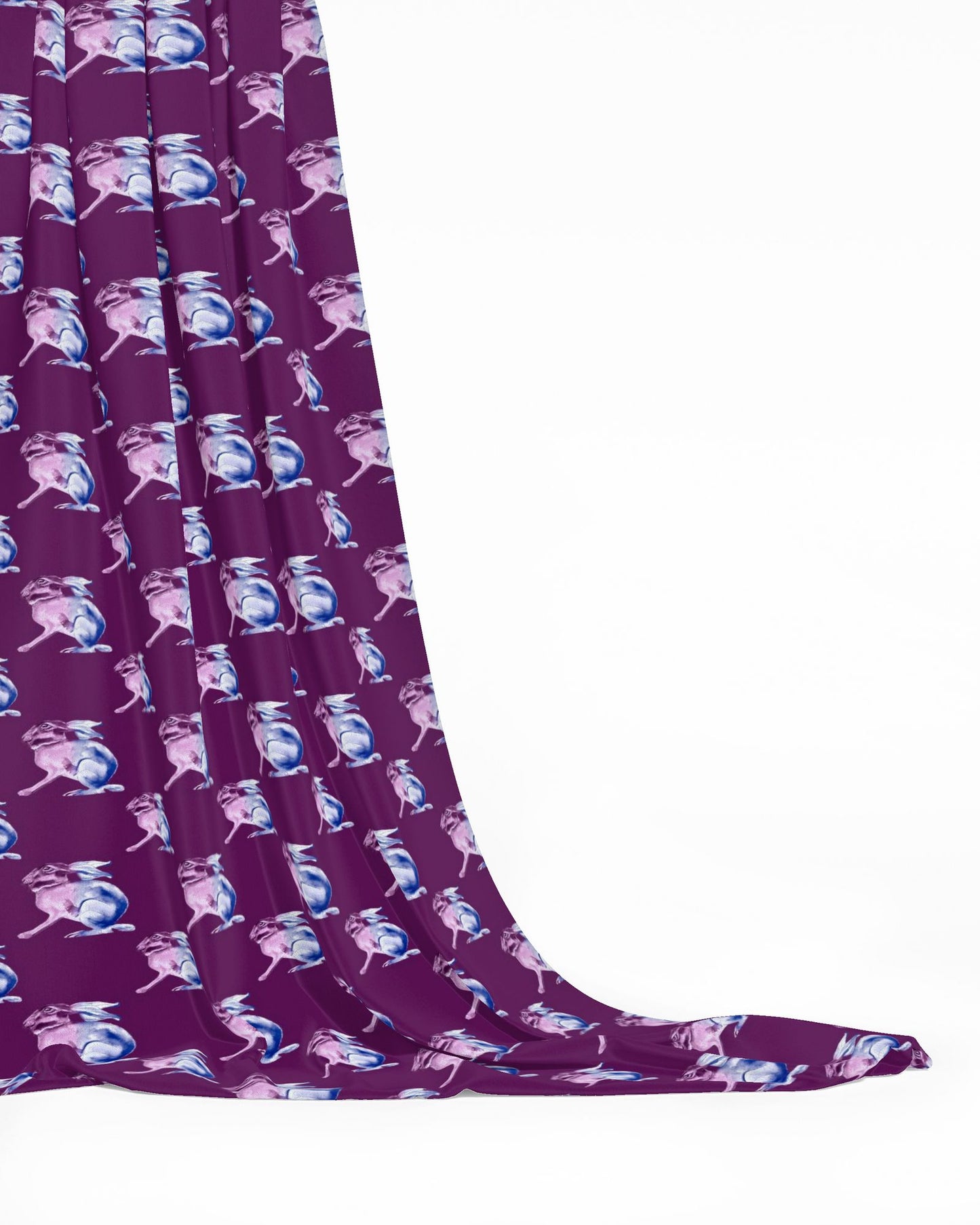 Brown Hare Purple Haze Fabric Prints