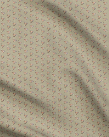 Brown Hare Creams Fabric Prints