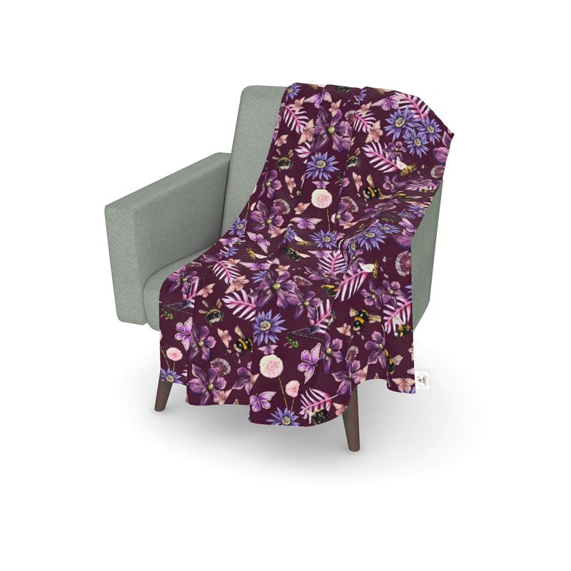 Wildflowers and Bees Sofa Bed Throw