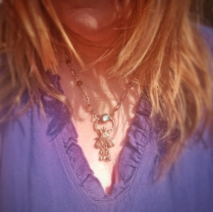 White Moth Wisdom Necklace