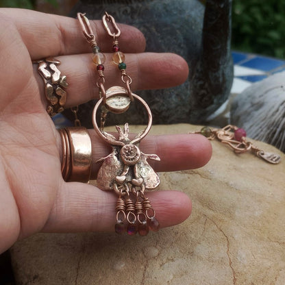 White Moth Wisdom Necklace