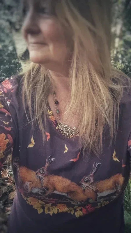 Autumn Hare Run Top - Elizabeth's Boutique