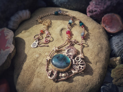 Good Luck Love Hare Labradorite Necklace