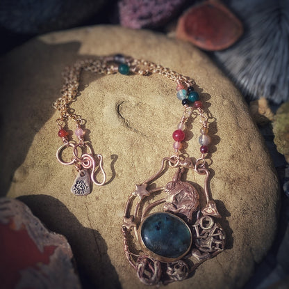 Good Luck Love Hare Labradorite Necklace