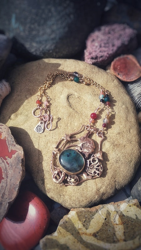 Good Luck Love Hare Labradorite Necklace