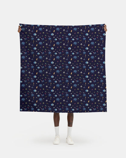 Wild Nights Mystical Fabric Prints Deep Blue