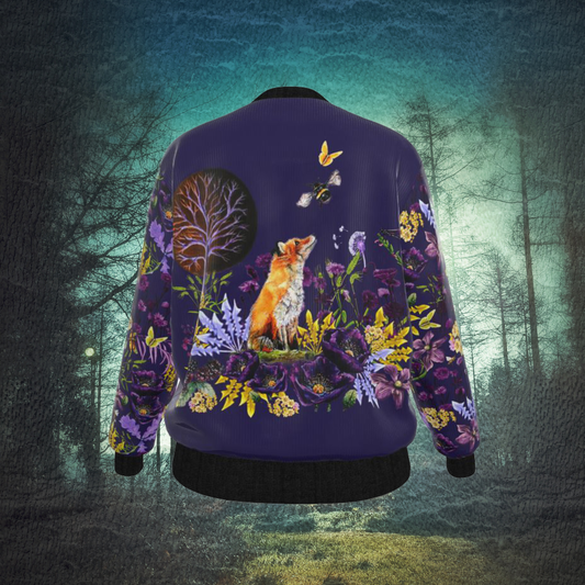 Fox Messenger Reversible Silk Bomber Jacket