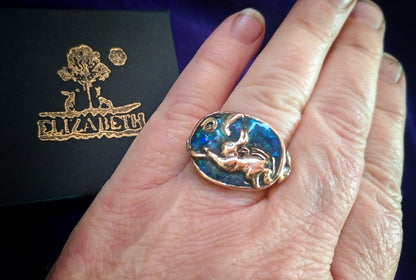 Freedom Hare Ring
