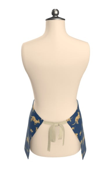Golden Kangaroo Faux Leatherette Apron