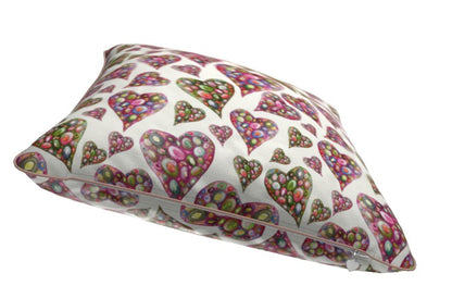 Heart and Soul Angelic Heart Velvet Cushion