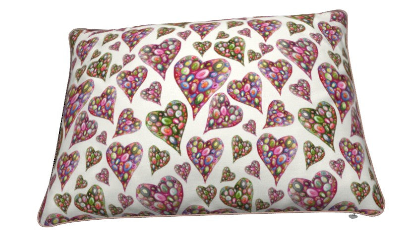 Heart and Soul Angelic Heart Velvet Cushion