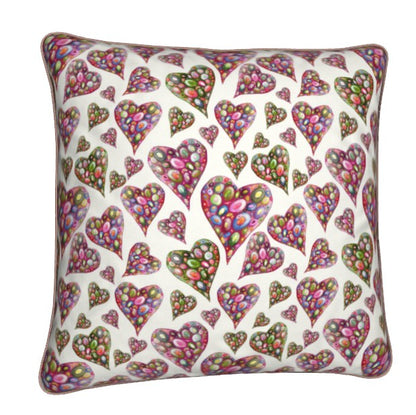 Heart and Soul Angelic Heart Velvet Cushion