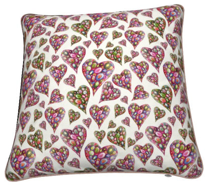 Heart and Soul Angelic Heart Velvet Cushion