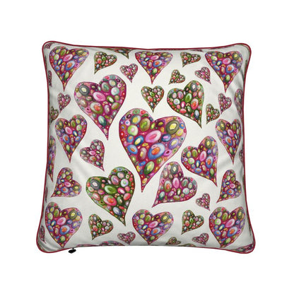 Heart and Soul Angelic Heart Velvet Cushion