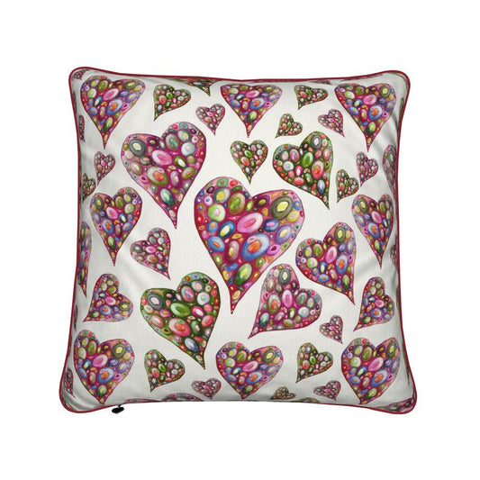 Heart and Soul Angelic Heart Velvet Cushion