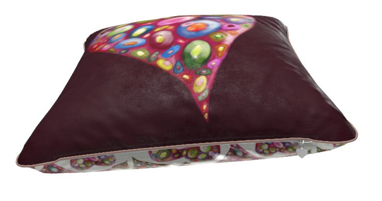 Heart and Soul Love Frequency Heart Velvet Cushion