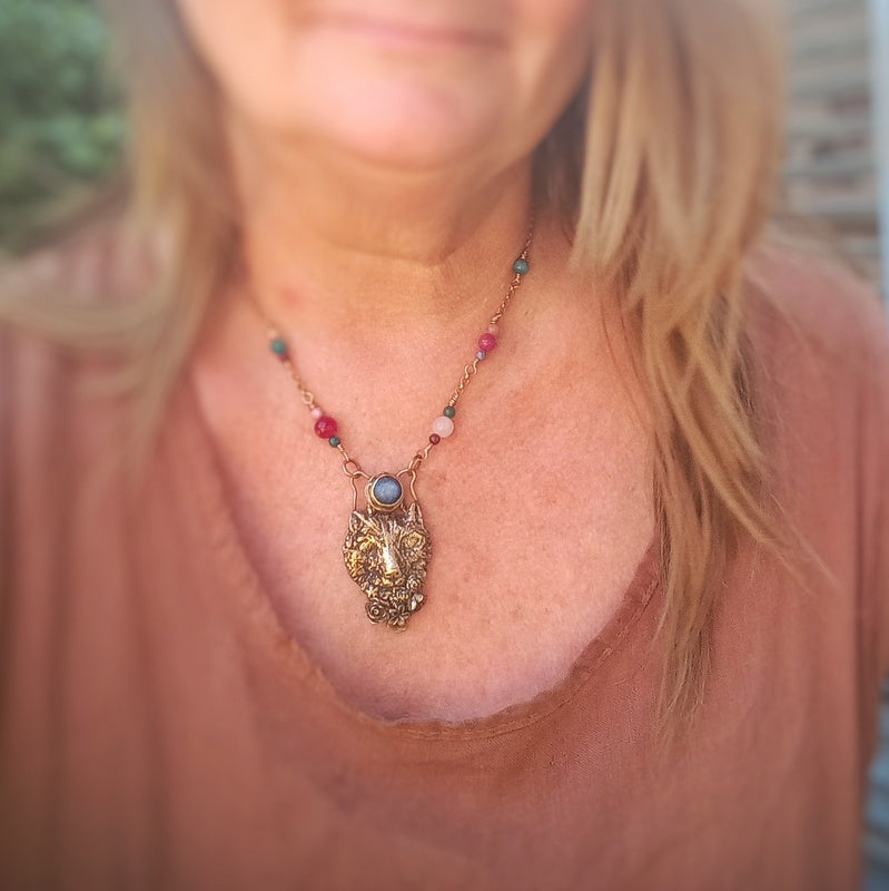 Wild Mountain Cat Necklace