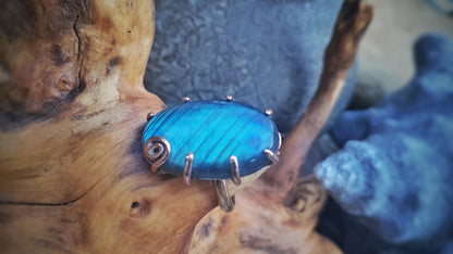 Labradorite Statement Ring