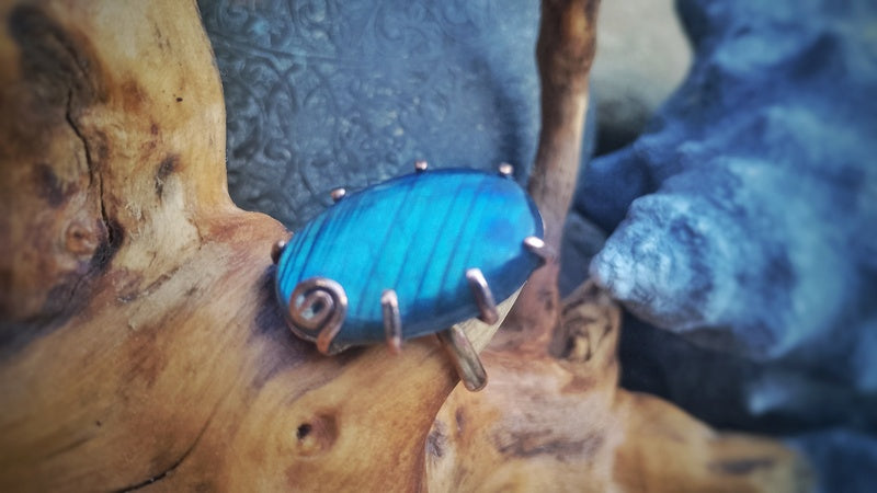 Labradorite Statement Ring