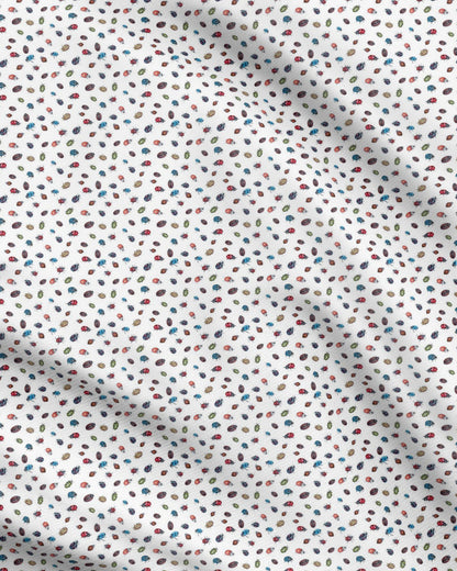LadyBird Cluster Fabric Prints White