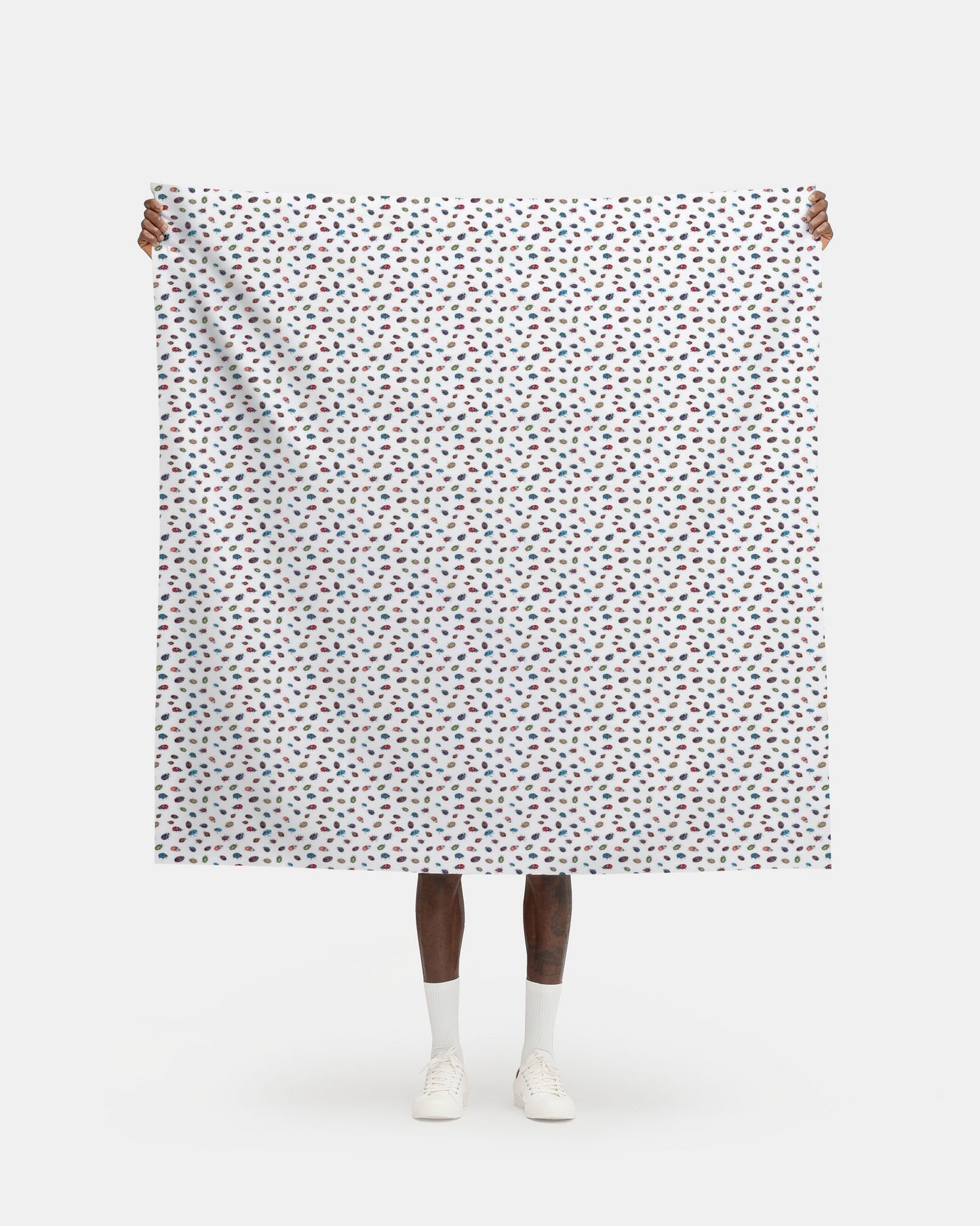 LadyBird Cluster Fabric Prints White