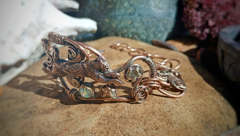 Leaping Cat Bracelet