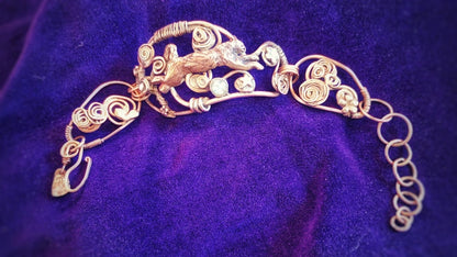 Leaping Cat Bracelet