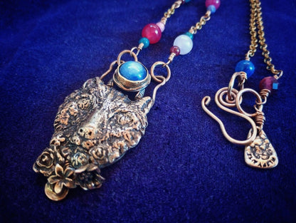 Wild Mountain Cat Necklace