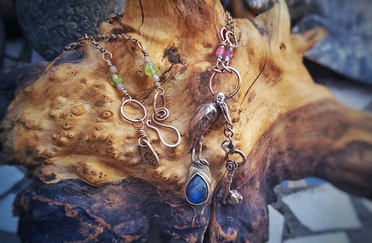 New Beginnings Labradorite Pelican Necklace