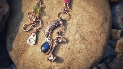New Beginnings Labradorite Pelican Necklace