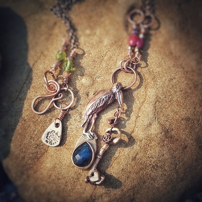 New Beginnings Labradorite Pelican Necklace