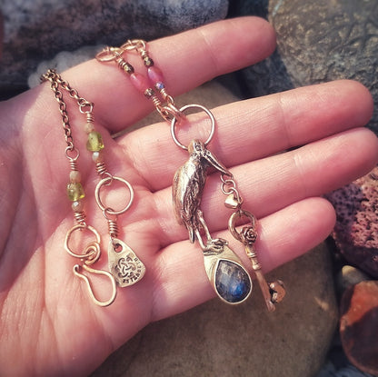 New Beginnings Labradorite Pelican Necklace