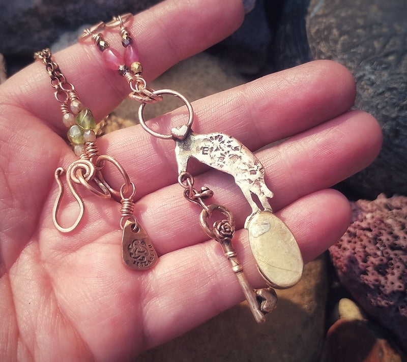 New Beginnings Labradorite Pelican Necklace