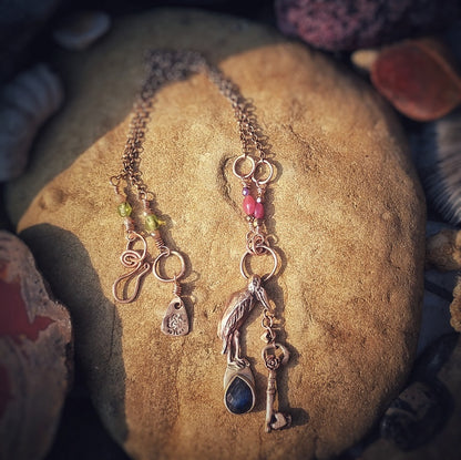 New Beginnings Labradorite Pelican Necklace