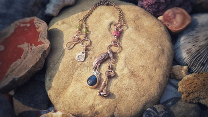 New Beginnings Labradorite Pelican Necklace